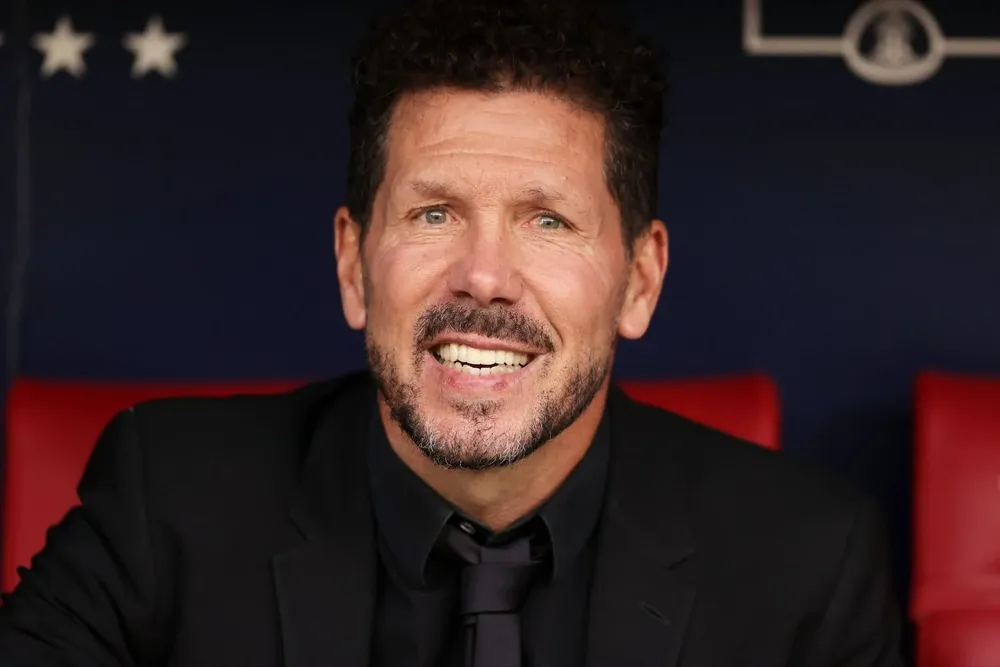 Simeone en un partido.