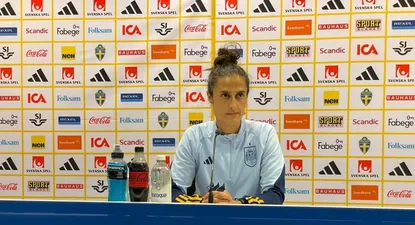 Montse Tomé en rueda de prensa.