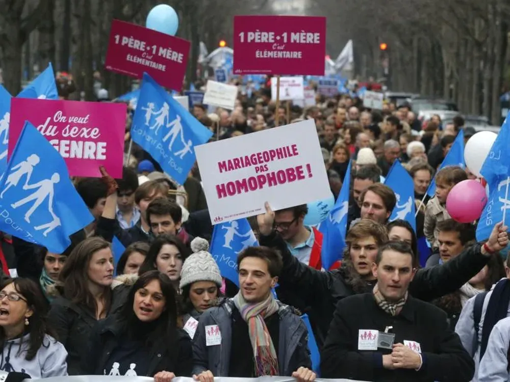 Manifestación en París