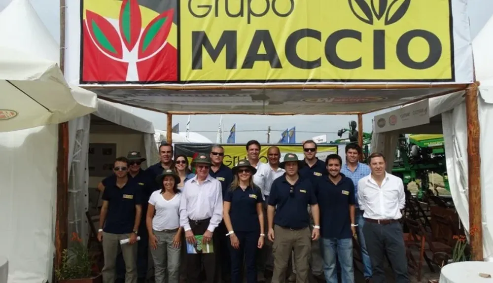 El equipo de Macció y Syngenta en la Expoactiva 2015