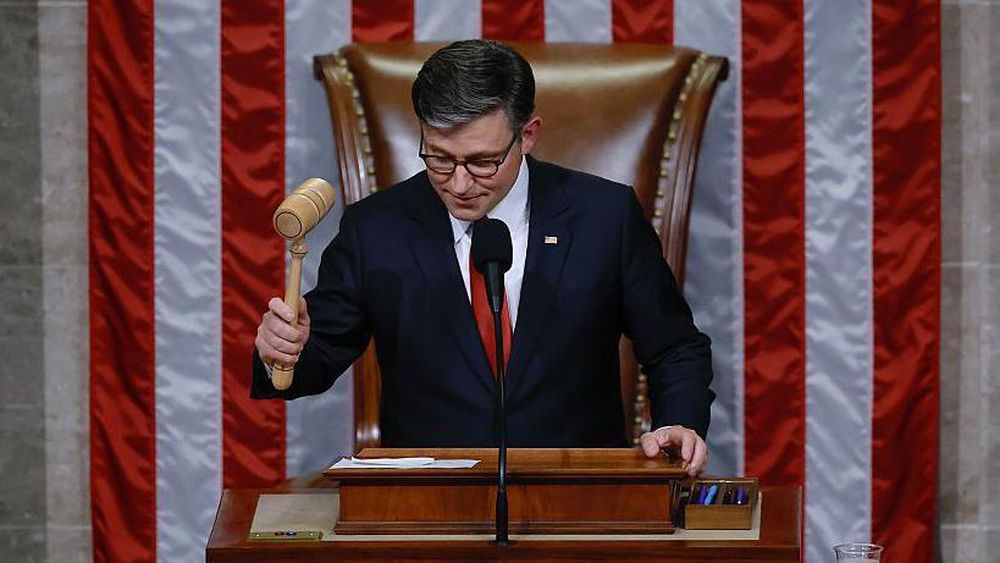 El presidente de la Cámara de Representantes, Mike Johnson, encabezó la iniciativa para aprobar el proyecto de ley.