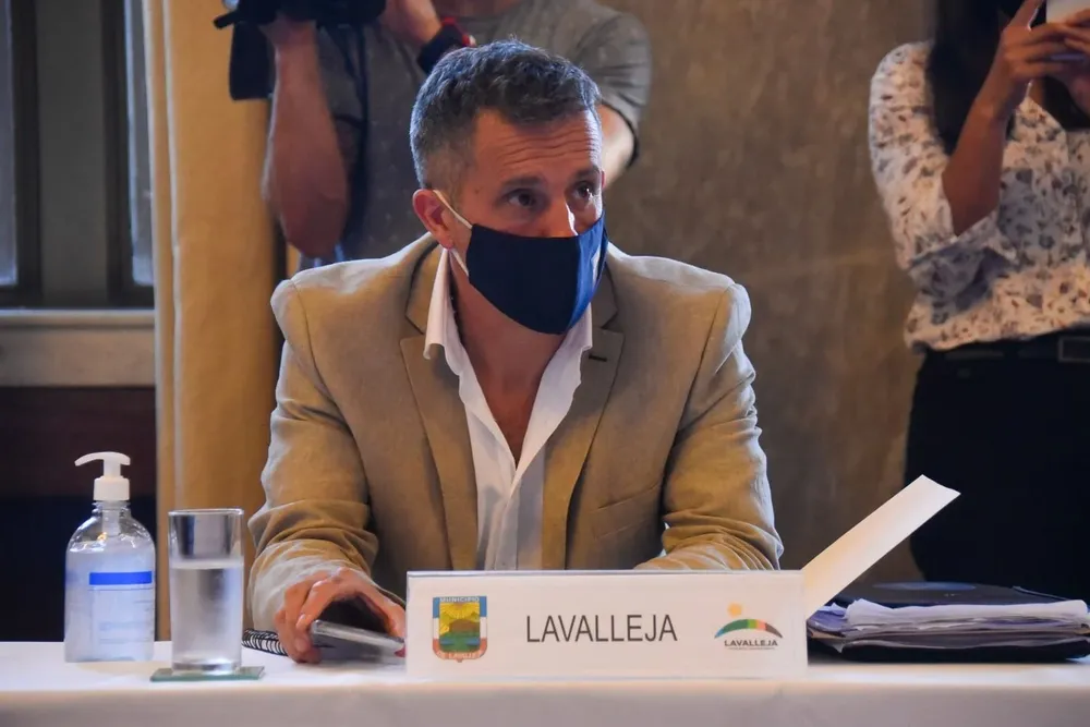 Mario García durante una reunión del Congreso de Intendentes