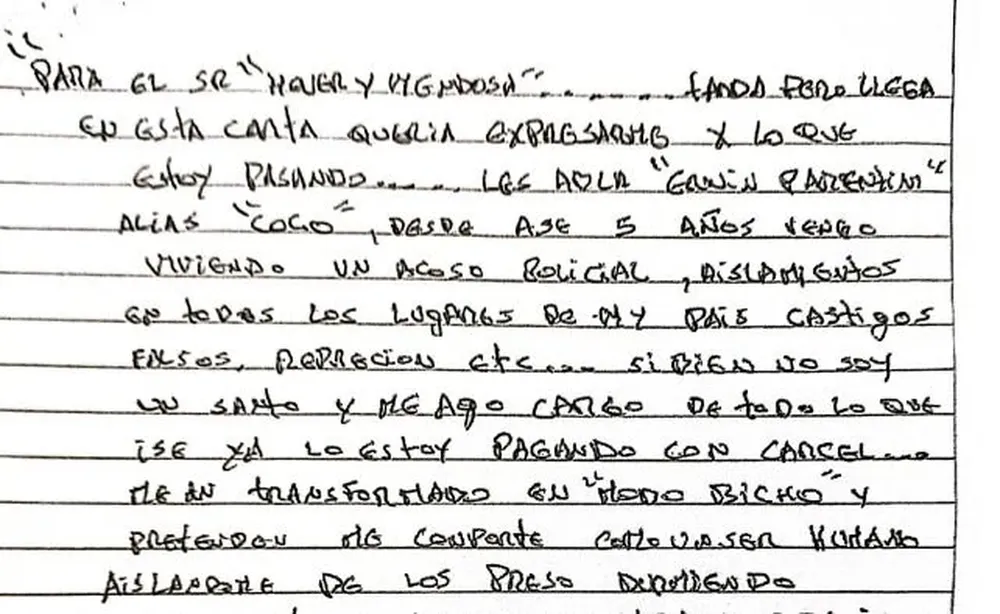 Un tramo de las amenazas a Heber y Mendoza