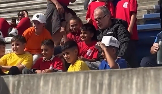 Marcelo Bielsa en el Parque Artigas de Las Piedras