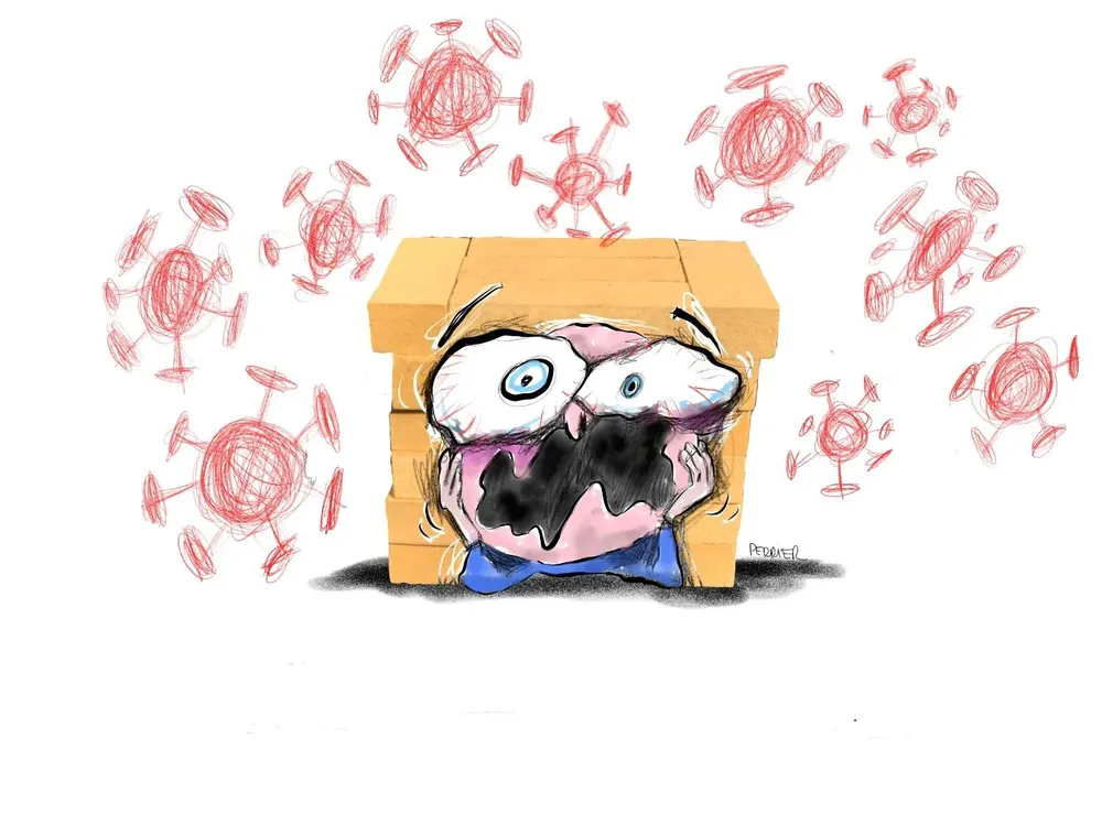 Ilustración sobre el coronavirus