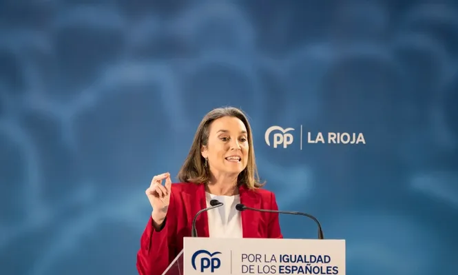 La secretaria general del PP, Cuca Gamarra.