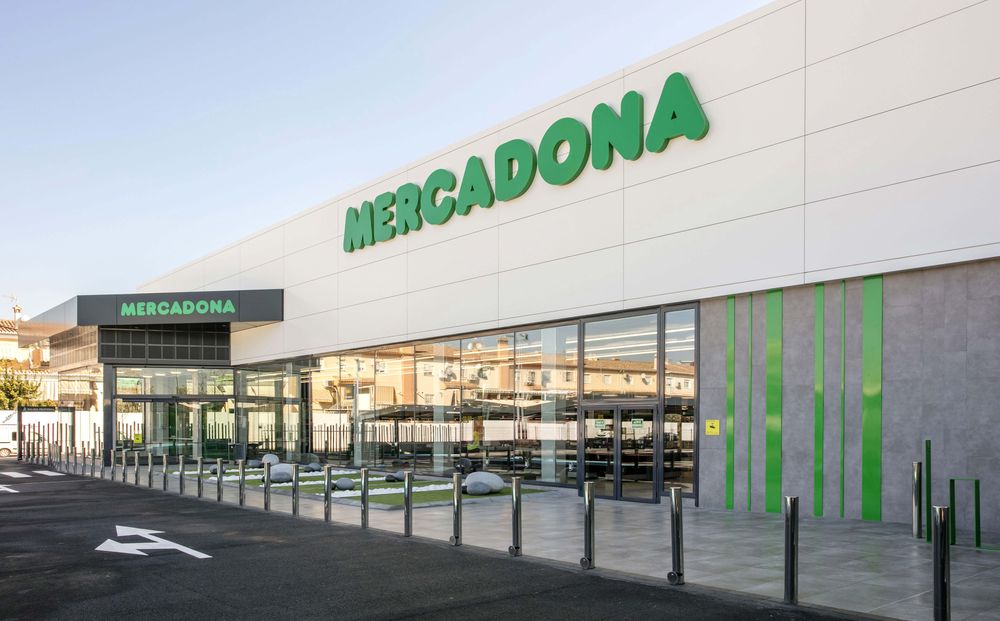 Mercadona, la cadena de supermercados española.