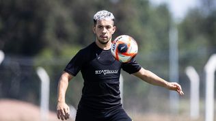 Leo Fernández en la práctica de Peñarol