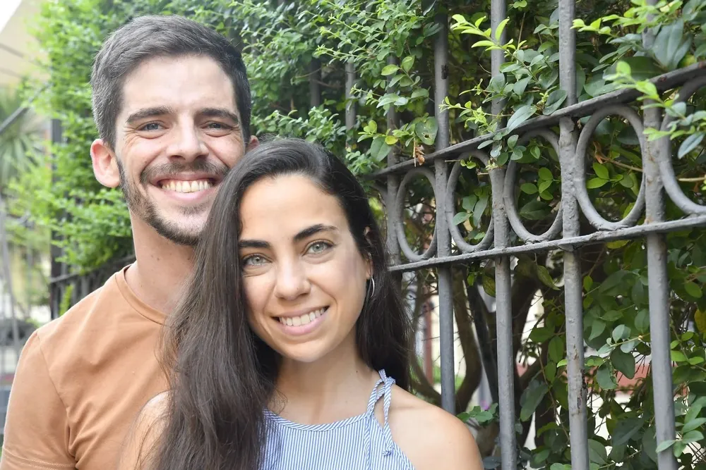 David y Jimena en Montevideo.