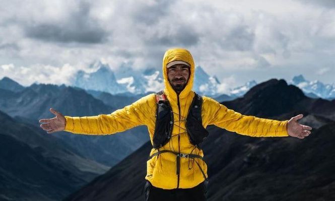 Coban en medio de los Andes peruanos. Para él esta fue la parte más difícil de su trayecto.