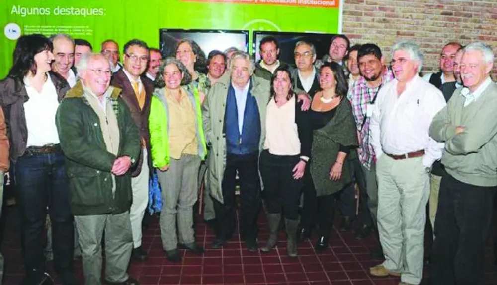 Mujica y todo su equipo de agro