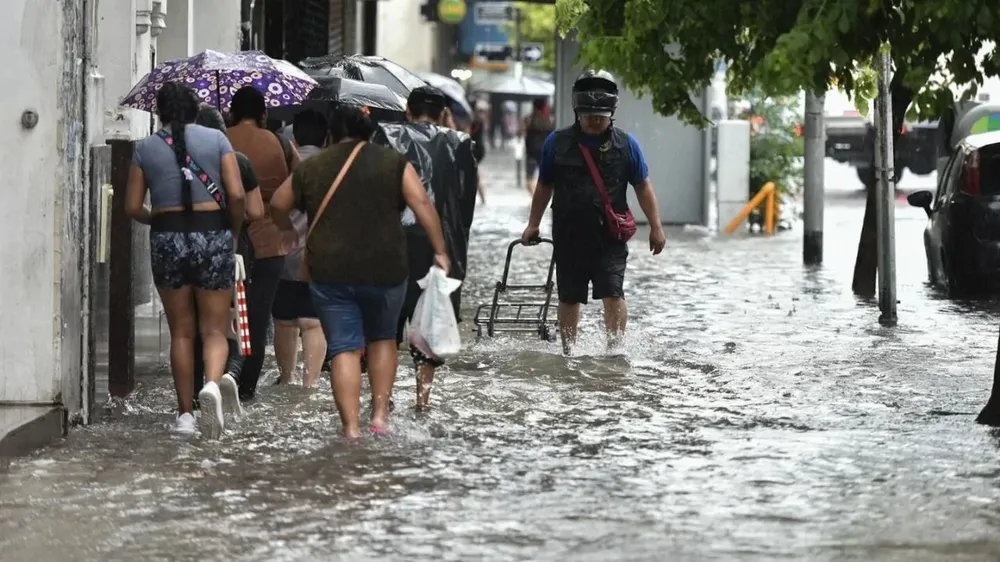 Imagen de la inundación.