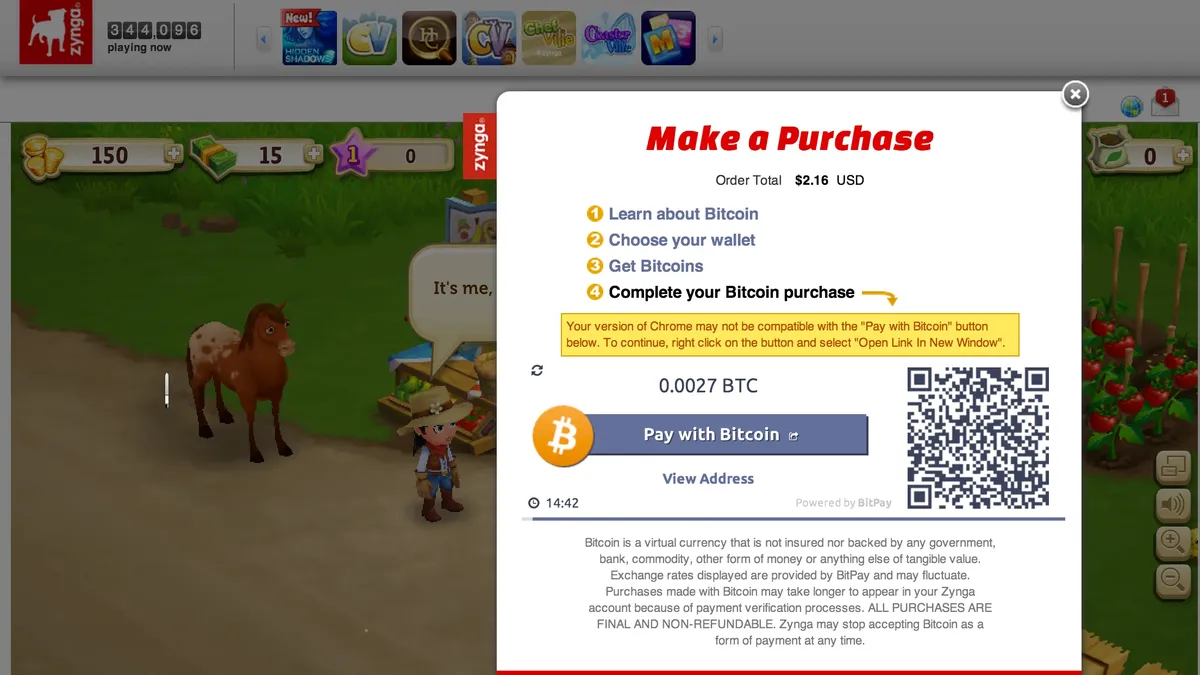 Jugar con los bitcoins