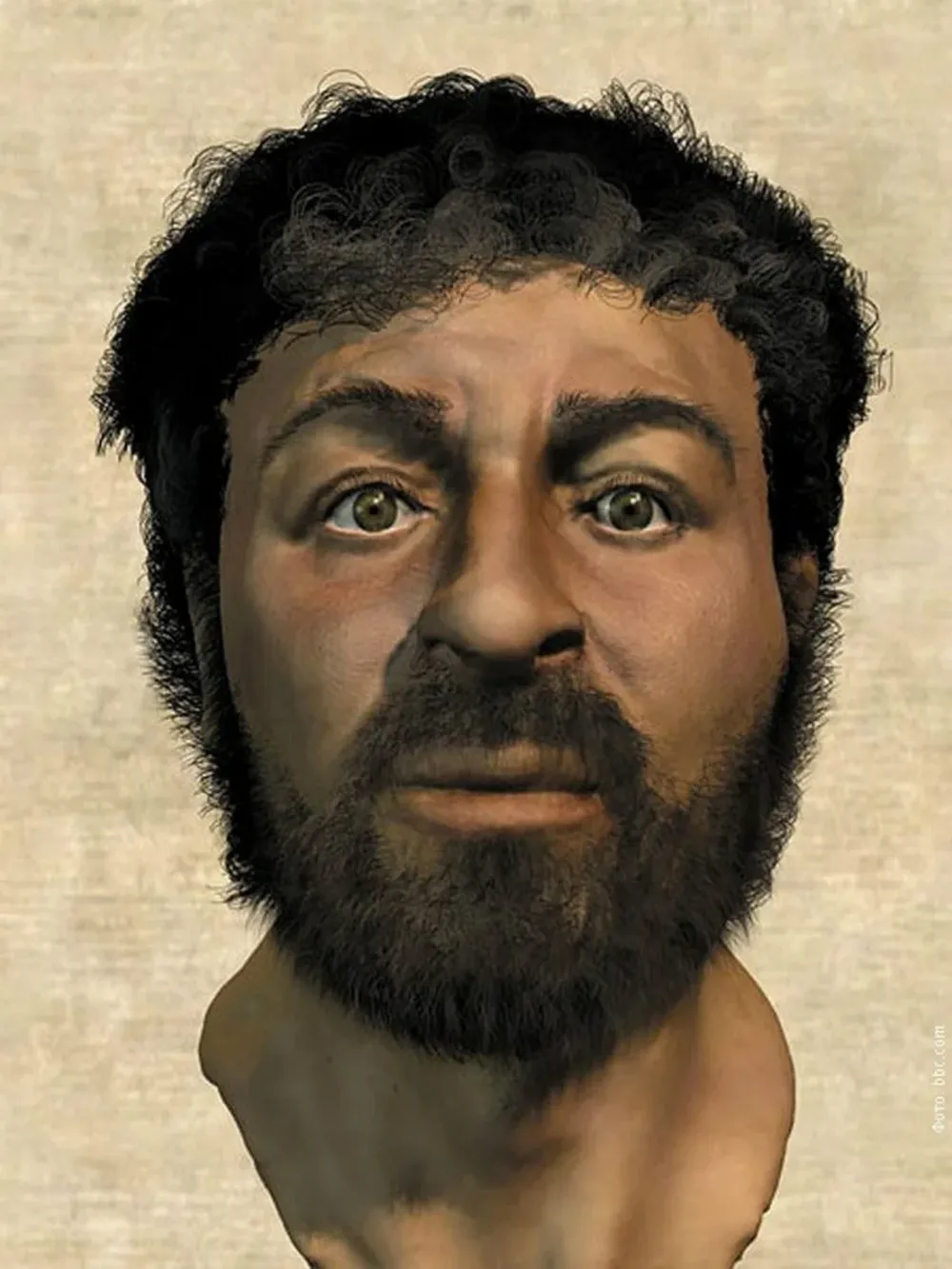 La reconstrucción del rostro de Jesús que Richard Neave hizo en 2001.