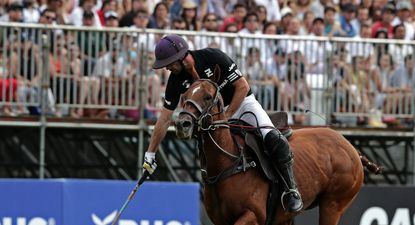 Facundo Pieres, jugador de Ellerstina, equipo fundado por su padre Gonzalo Pieres.