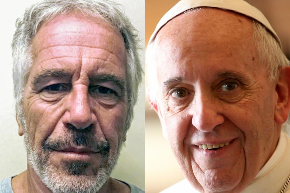 el-pederasta-jeffery-epstein-y-el-papa-francisco-en-sendas-imagenes-de-archivo