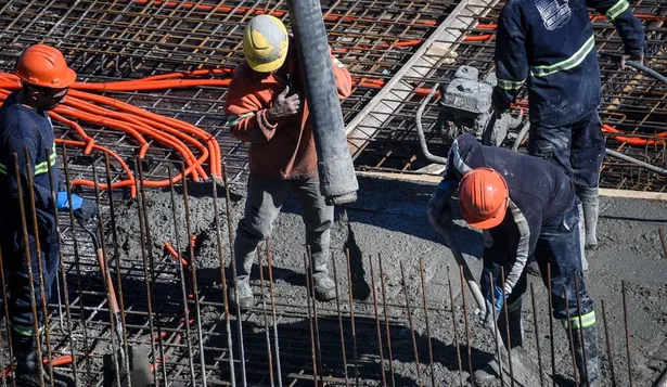 Trabajadores de la construcción.