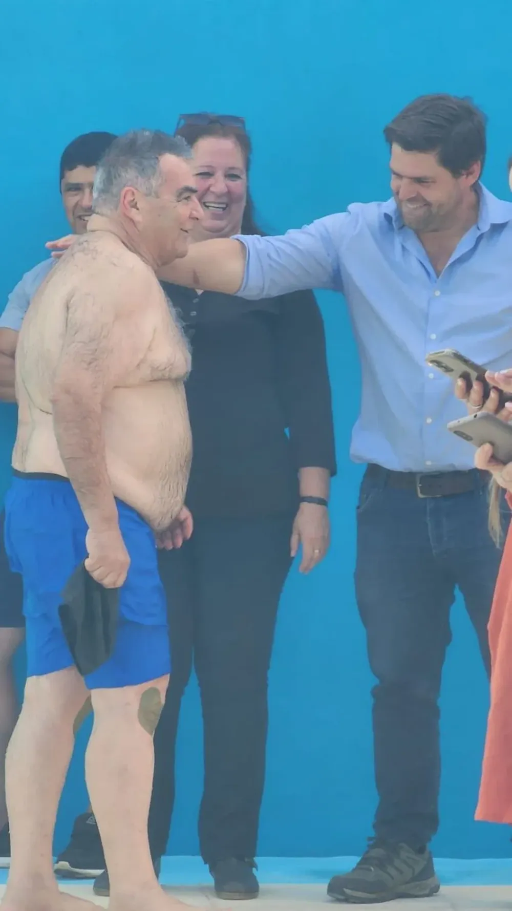 Carmelo Vidalín en la inauguración