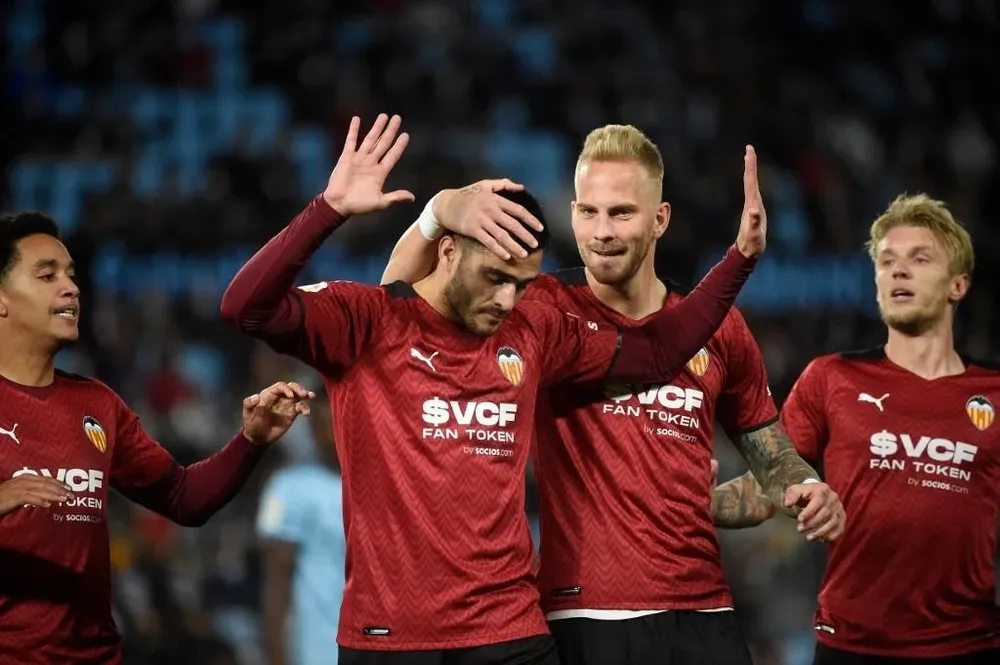 Maxi Gómez volvió al gol ante Celta, su exequipo