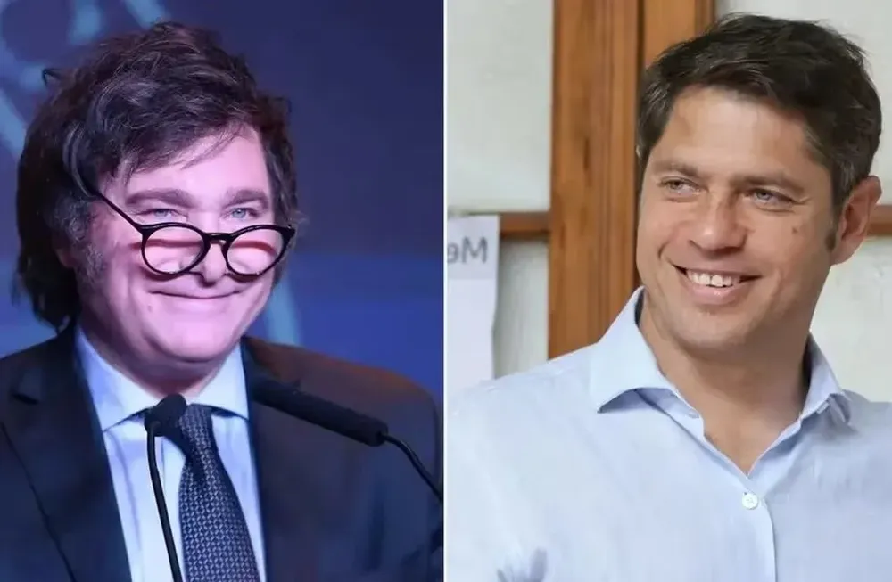 Javier Milei y Axel Kicillof