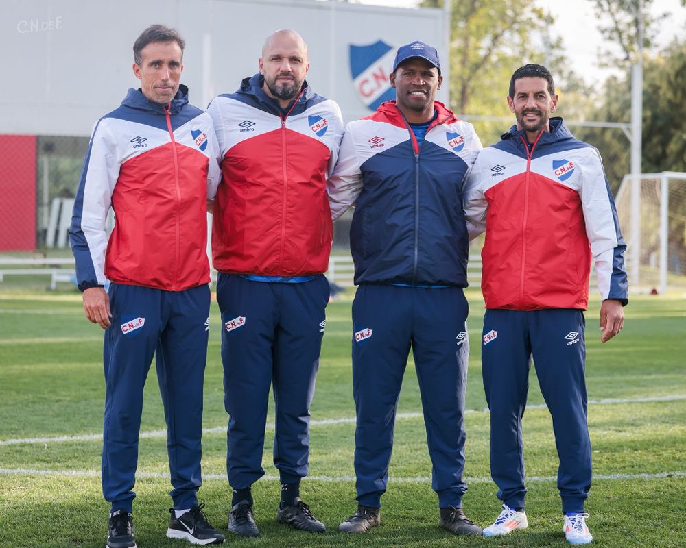 El nuevo cuerpo técnico de Nacional ya trabajó en la Ciudad Deportiva Los Céspedes: Guillermo Souto, Jadson Viera, Ribaír Rodríguez y Diego Martiñones
