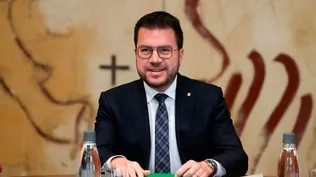 GRAFCAT2079. BARCELONA, 02/04/2024.- El presidente de la Generalitat, Pere Aragonès.