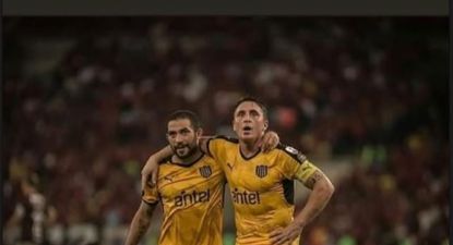 Cristian Rodríguez y Walter Gargano cuando jugaban en Peñarol