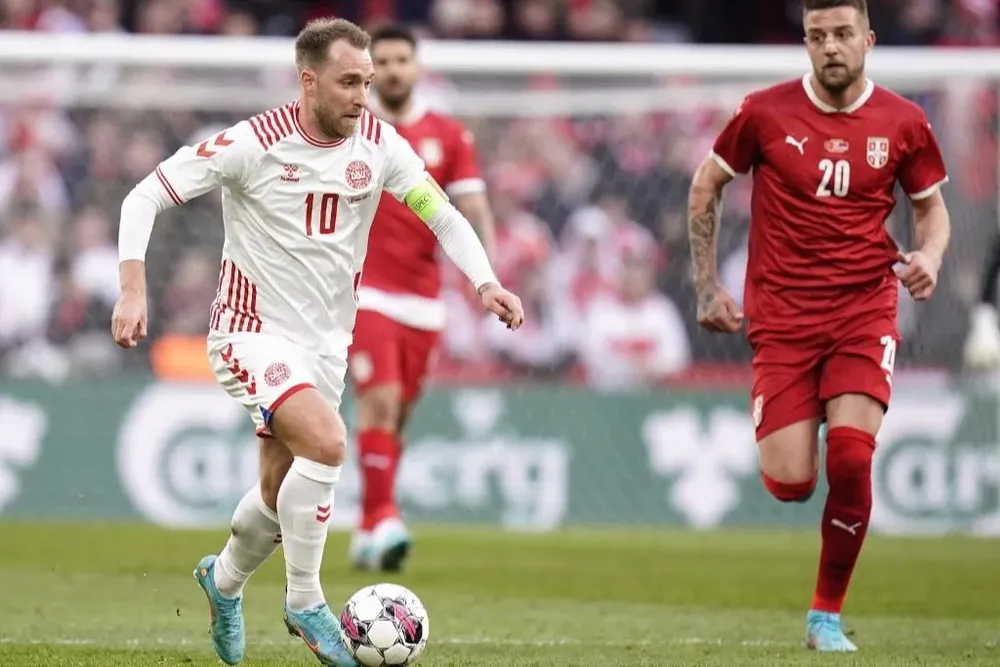 Eriksen en su vuelta al Parken de Copenaghe
