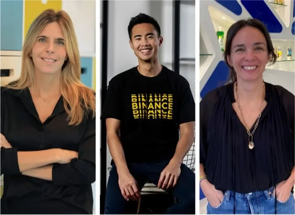 Agustina Ruiz Villamil, Min Lin y Verónica Eichtersheimer.