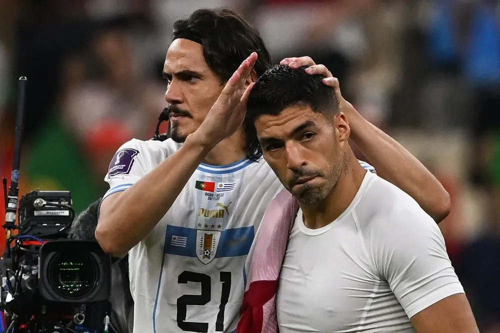 Cavani y Suárez
