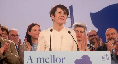 La candidata del Bloque Nacionalista Galego (BNG).