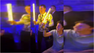 El Pequeño Nicolás en la celebración de Se acabó la fiesta junto a Luis Alvise Pérez