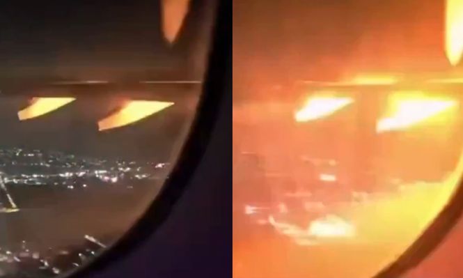 El motor de un avión explotó&nbsp;