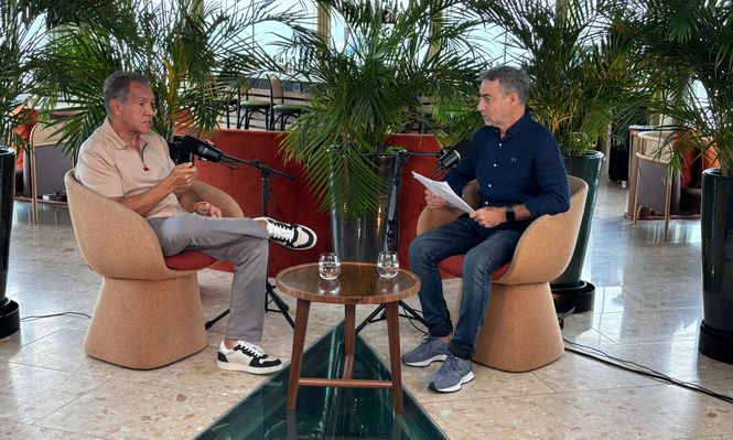 Daniel Hadad, junto a Luis Majul.