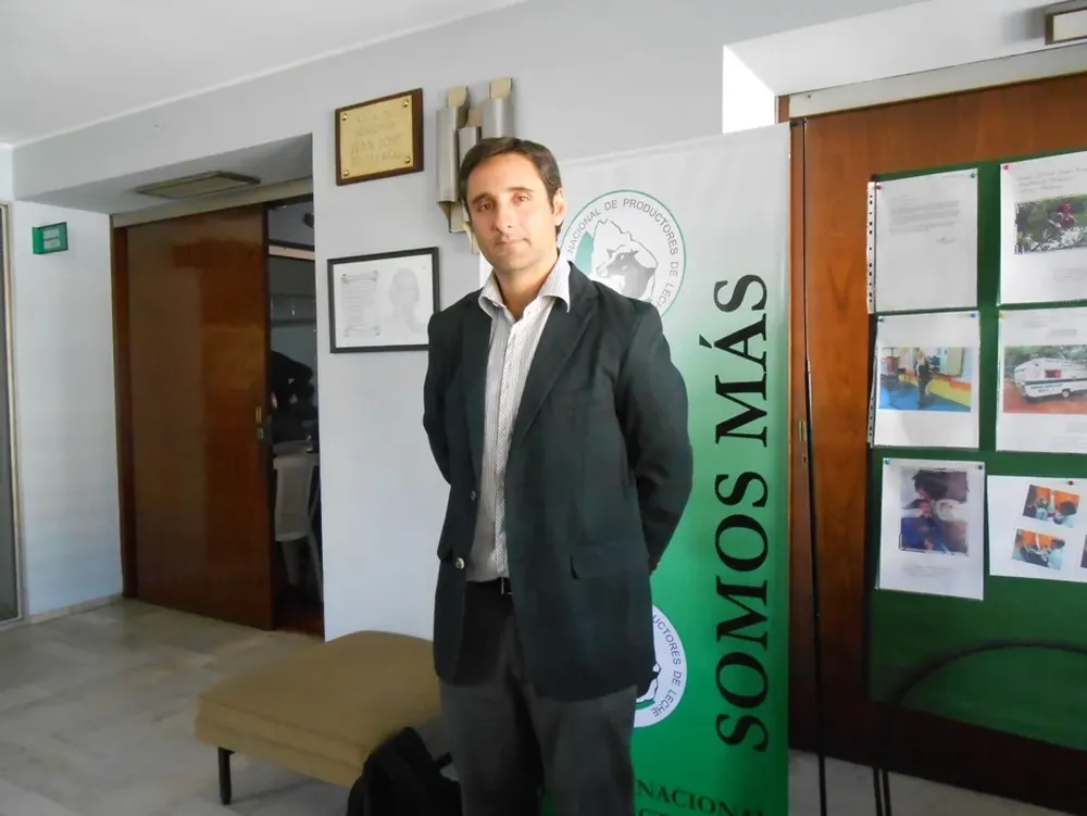 El gerente general de Inale, Gabriel Bagnato, en la sede de ANPL