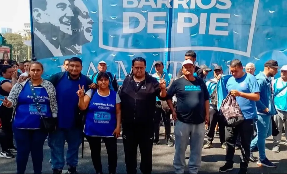 La agrupación Somos Barrios de Pie