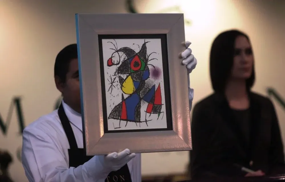 Una de las pinturas rematadas en la venta de arte organizada por Subastas Morton