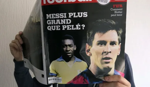 Messi y Pelé en la tapa de France Football