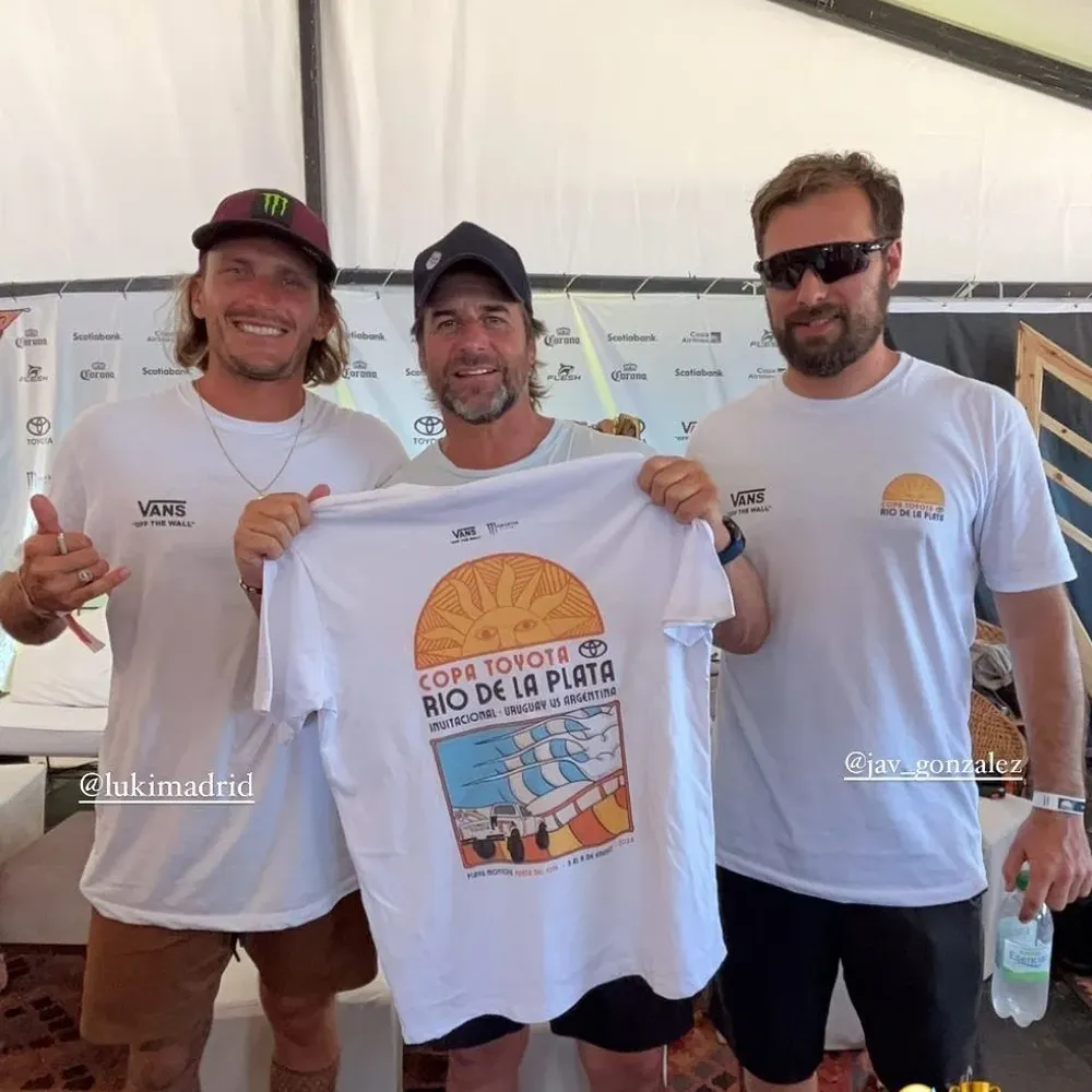 Lacalle Pou junto a Lukas Madrid