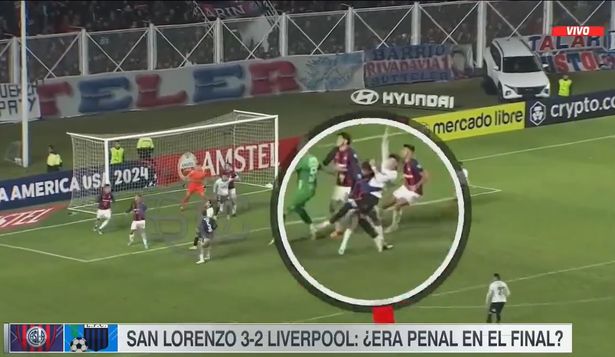 La lupa en la última jugada de San Lorenzo vs Liverpool