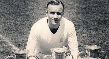 José Emilio Santamaría durante su paso por el Real Madrid