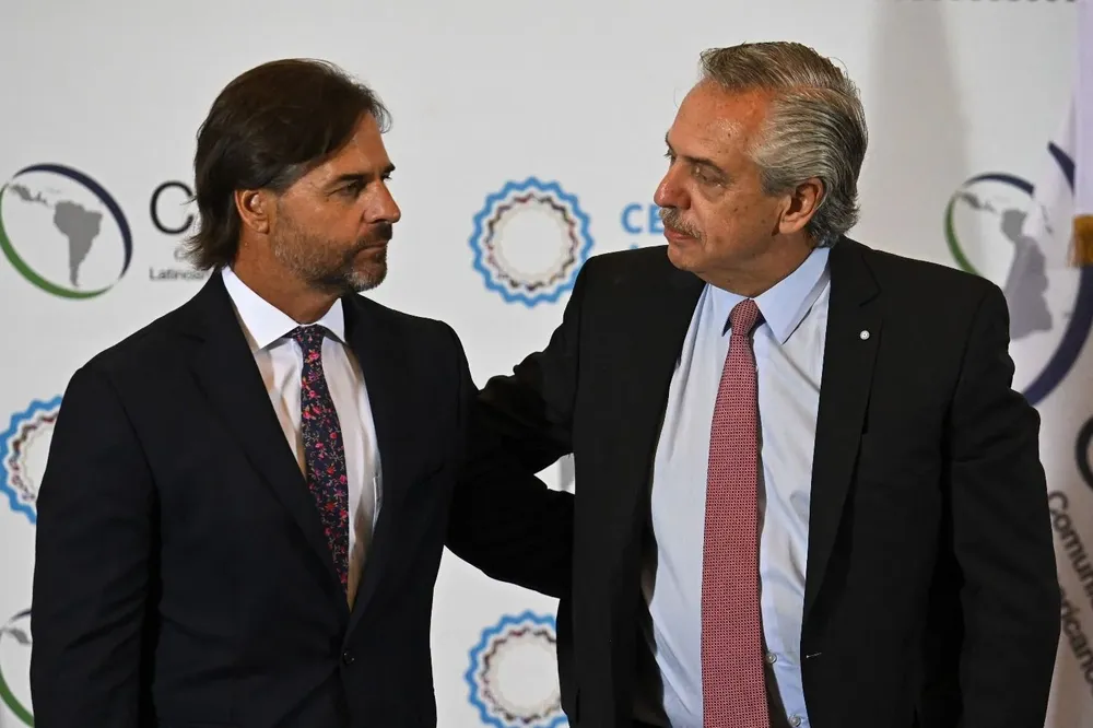 Alberto Fernández recibe a Luis Lacalle Pou