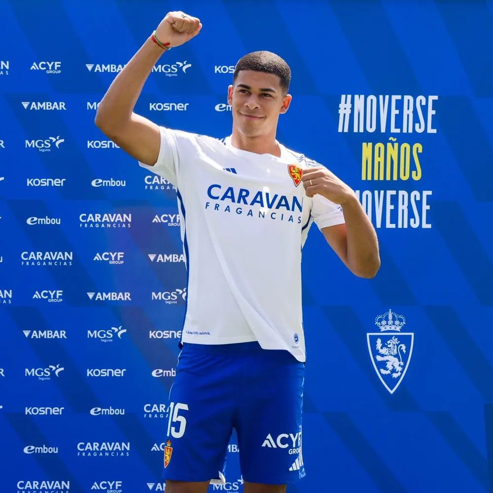 Santiago Mouriño en su presentación en Real Zaragoza