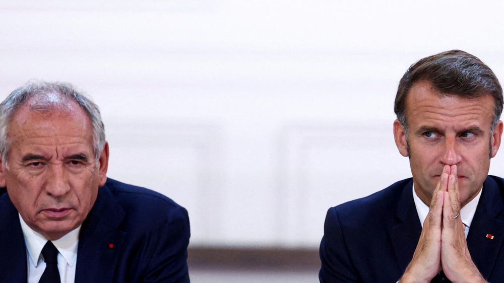 Francois Bayrou y el presidente Emmanuel Macron.&nbsp;