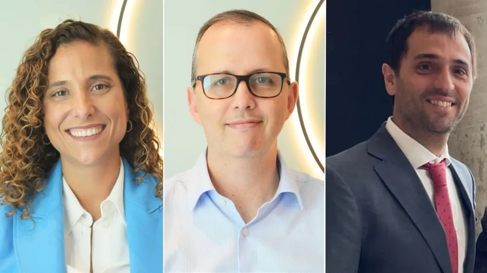 Ana Inés Motta y Simon Fuhrman de Deloitte, e Ignacio López Saudibet de GSK Uruguay