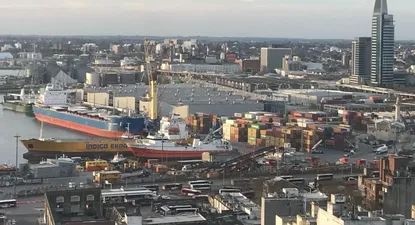 Puerto de Montevideo.