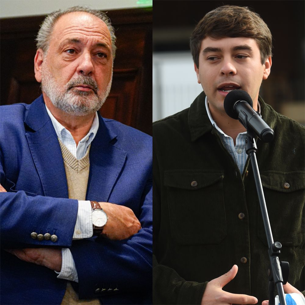 Jorge Gandini y el edil Gonzalo Gómez.&nbsp;