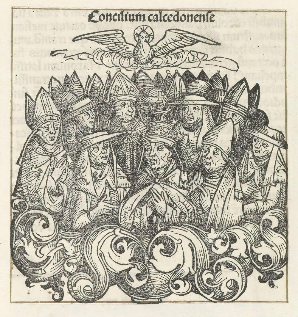 El concilio de Calcedonia, en lo que ahora es Turquía, fue convocado por el papa León I.