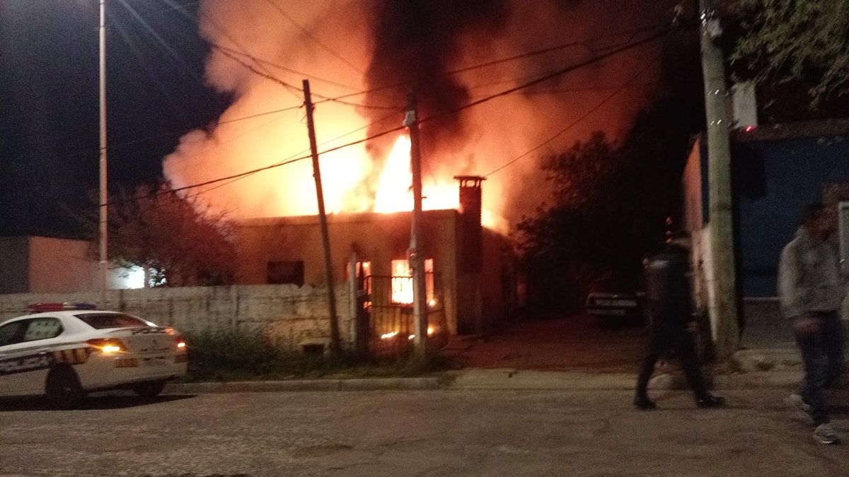 Un perro salvó a su dueño durante el incendio de una casa en Melo: el animal murió atrapado entre las llamas