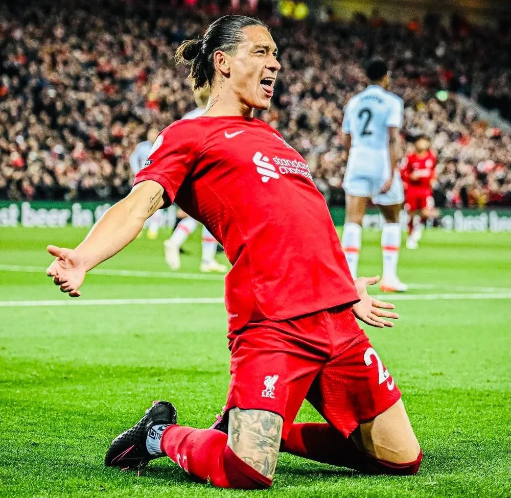 El festejo de Darwin Núñez